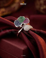 Silver Statement Gemstone Ring