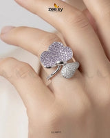 Silver Statement Gemstone Ring