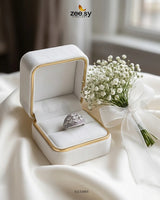 Silver Steorra Cluster Pave Ring