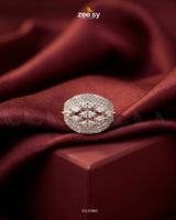 Silver Steorra Cluster Pave Ring