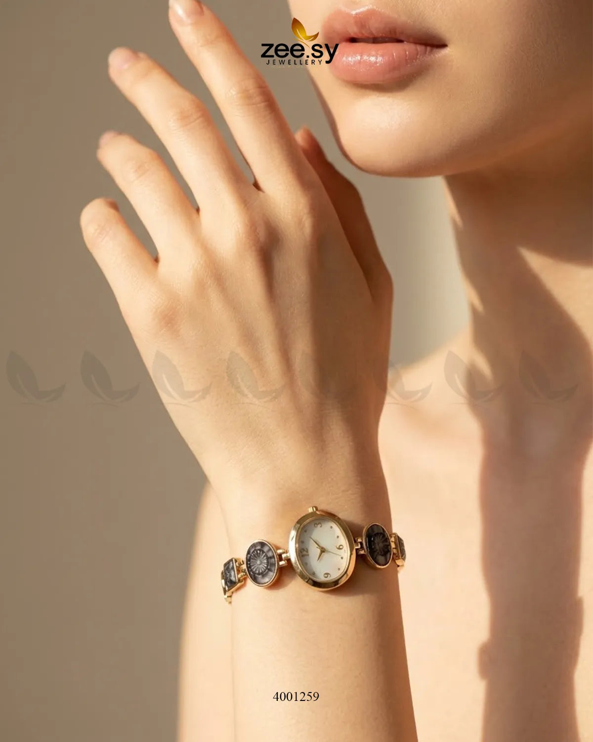 Slate Oval Link Watch Bracelet