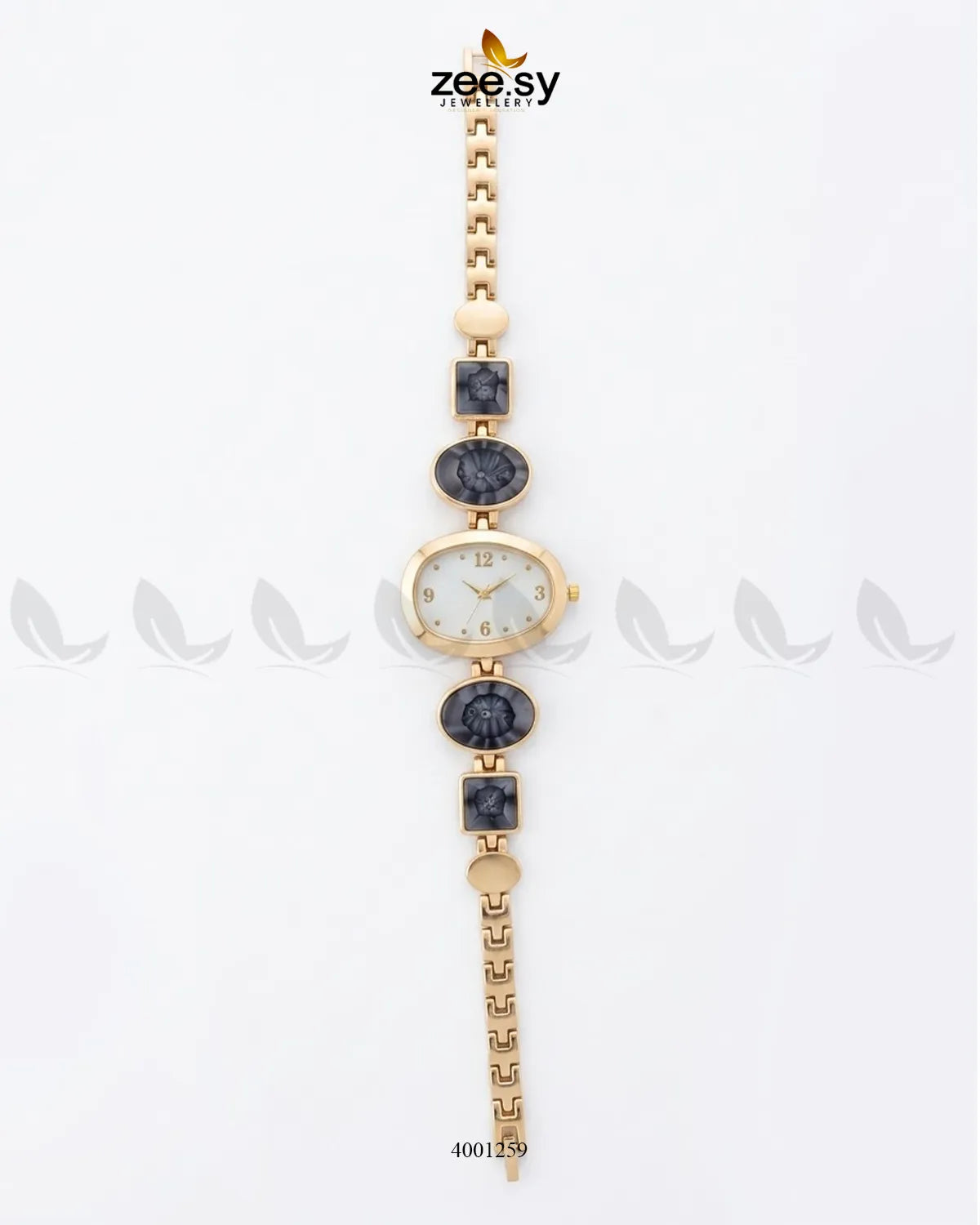 Slate Oval Link Watch Bracelet