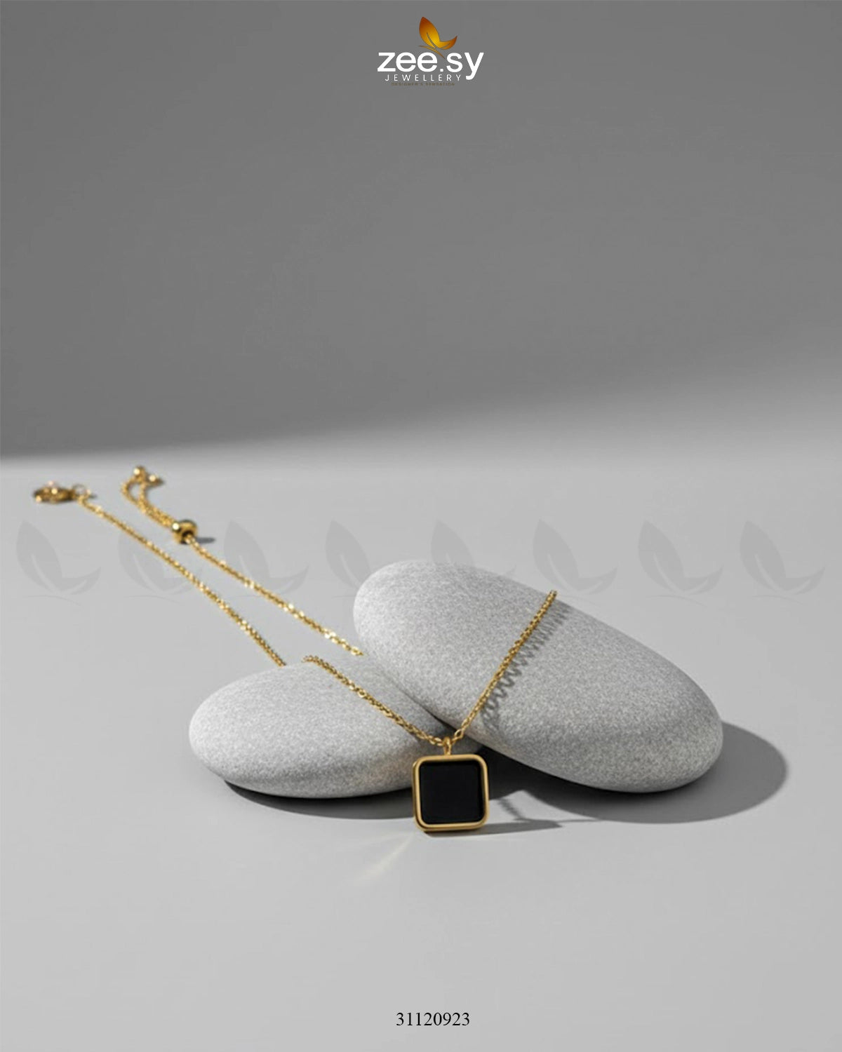 Sleek Square Solitaire Chain - Zeesy Jewellery