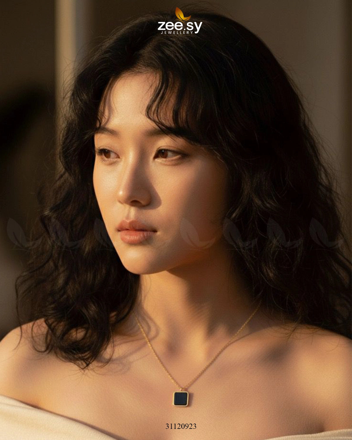 Sleek Square Solitaire Chain - Zeesy Jewellery