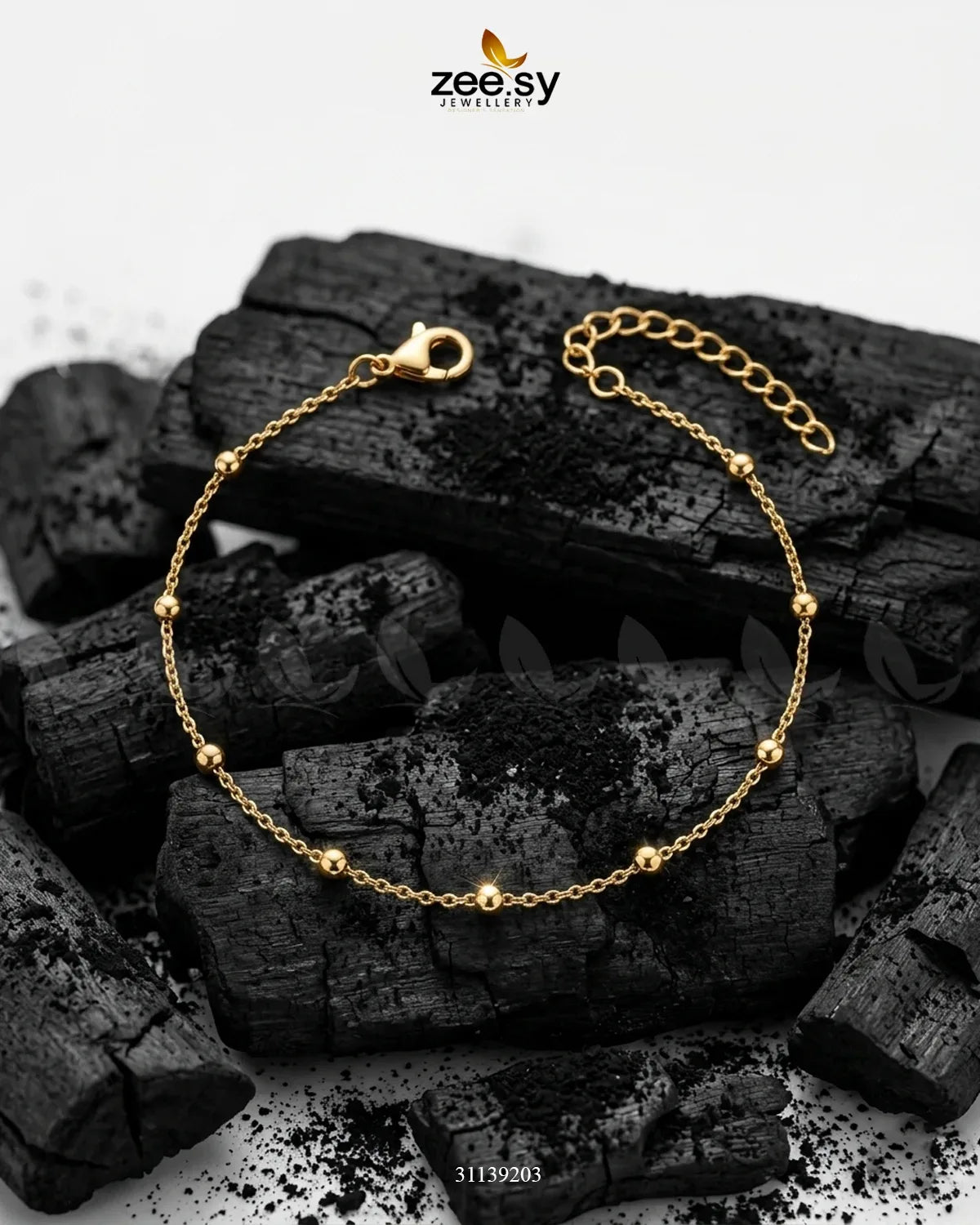 Slim Beaded Chain Bracelet Bracelet - Zeesy Jewellery Pakistan | Premium Artificial & Imitation Jewellery