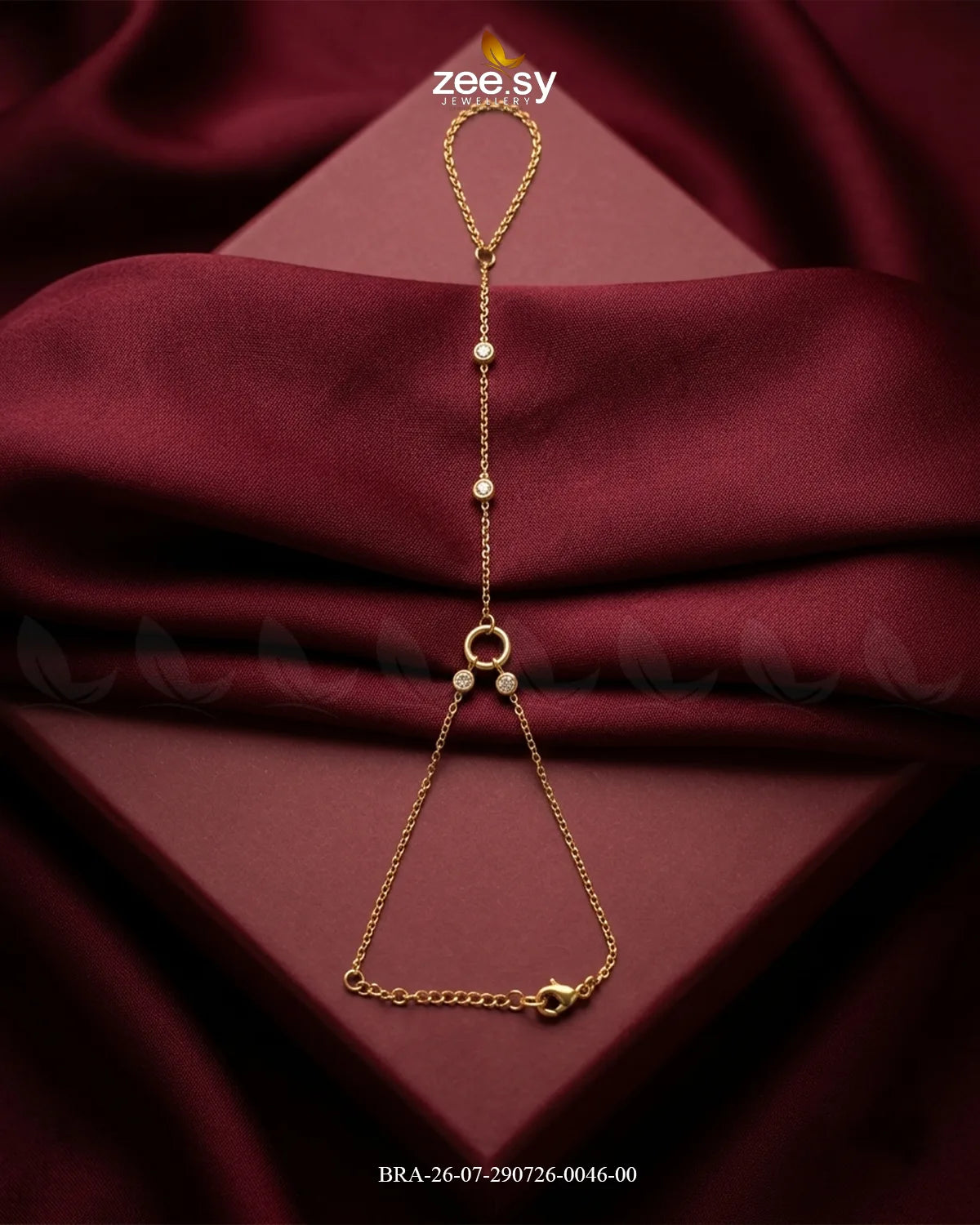 Slim Center Circle Stone Bracelet Bracelet - Zeesy Jewellery Pakistan | Premium Artificial & Imitation Jewellery