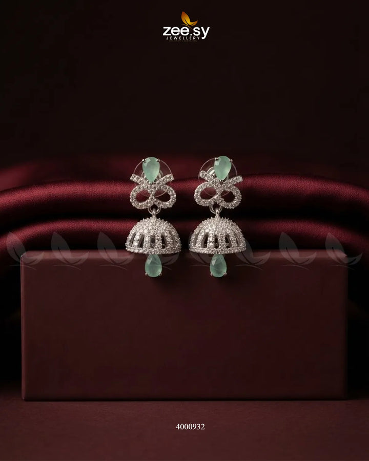 Sparkling Crystal Drop Jhumki Earrings