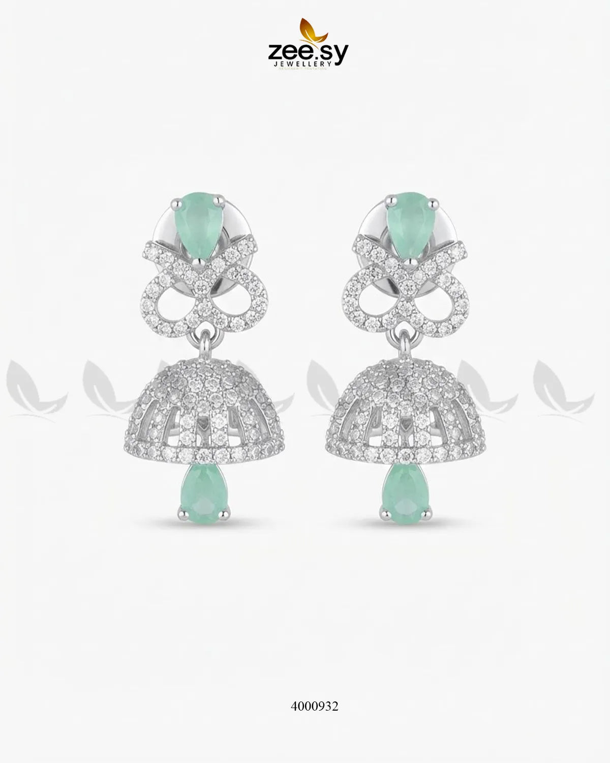 Sparkling Crystal Drop Jhumki Earrings