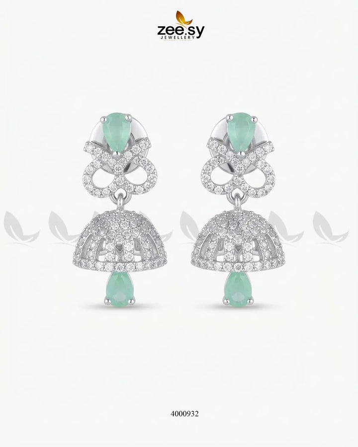Sparkling Crystal Drop Jhumki Earrings