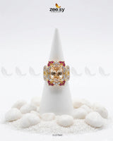 Sparkling Oval Stone Zircon Ring