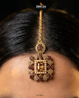 Square Bold Stone Necklace Set Necklace Sets - Zeesy Jewellery Pakistan | Premium Artificial & Imitation Jewellery