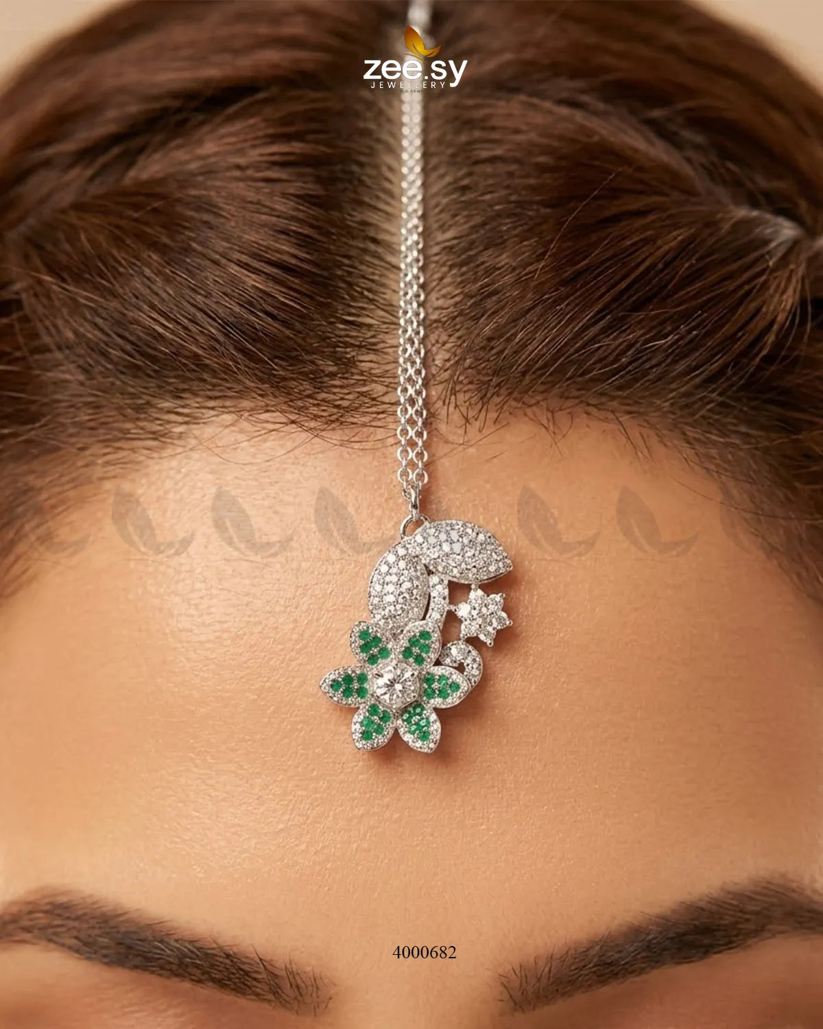 Starlight Floral Pave Necklace Set