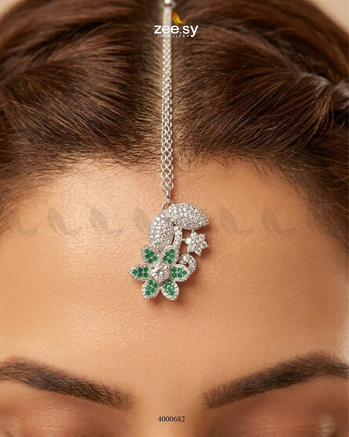 Starlight Floral Pave Necklace Set