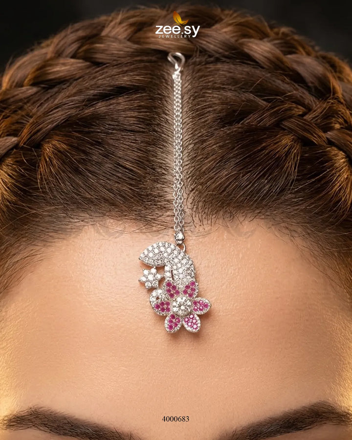 Starlight Floral Pave Necklace Set