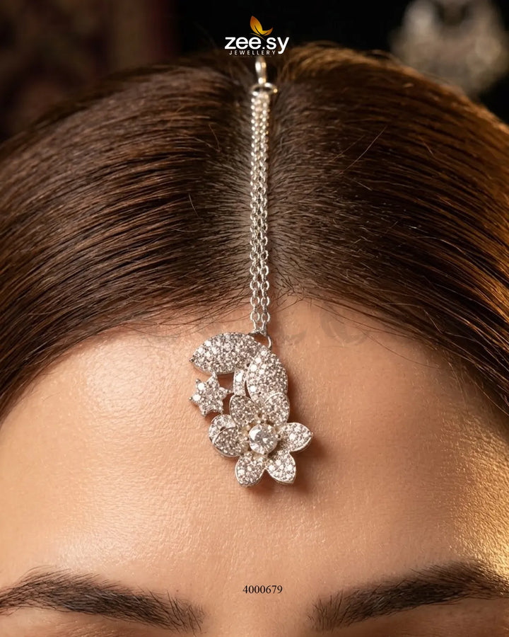 Starlight Floral Pave Necklace Set