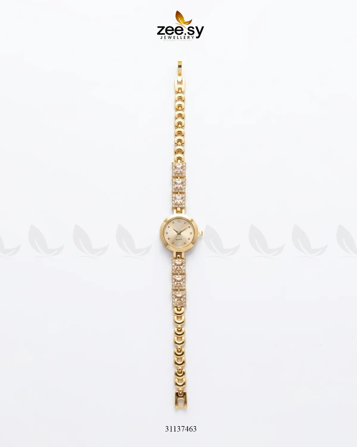Starlight Beautiful Bracelet Watch Golden White ACCESSORIES - Zeesy Jewellery Pakistan | Premium Artificial & Imitation Jewellery