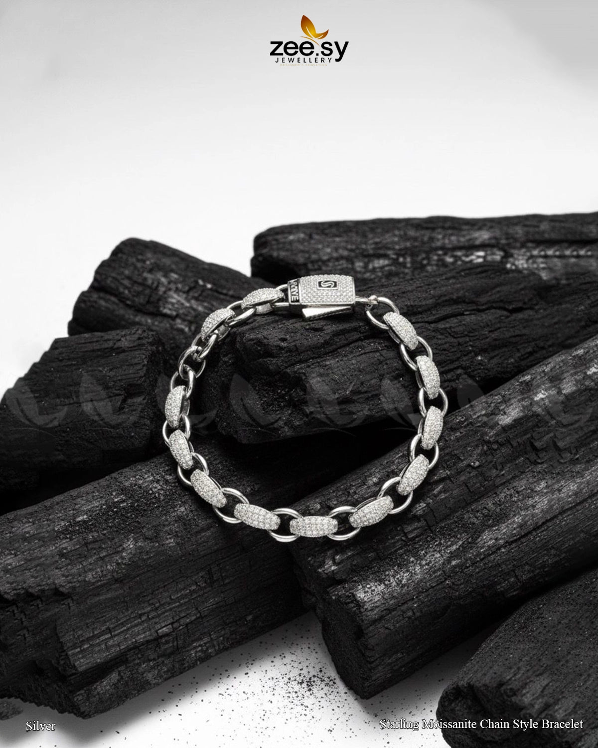 Starling Moissanite Chain Style Bracelet - Zeesy Jewellery