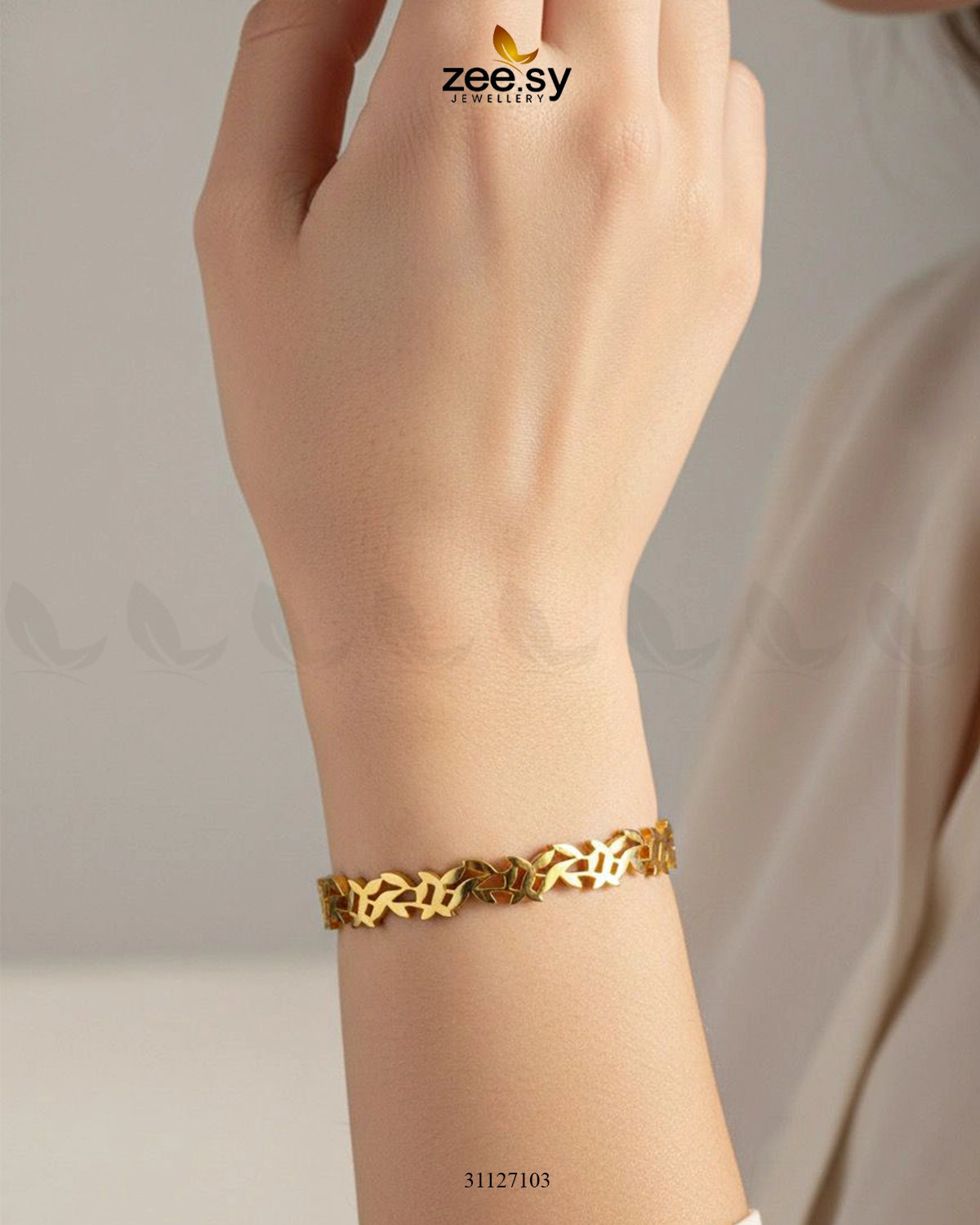 Steeze Leaf Stainless Steel Bracelet - Zeesy Jewellery