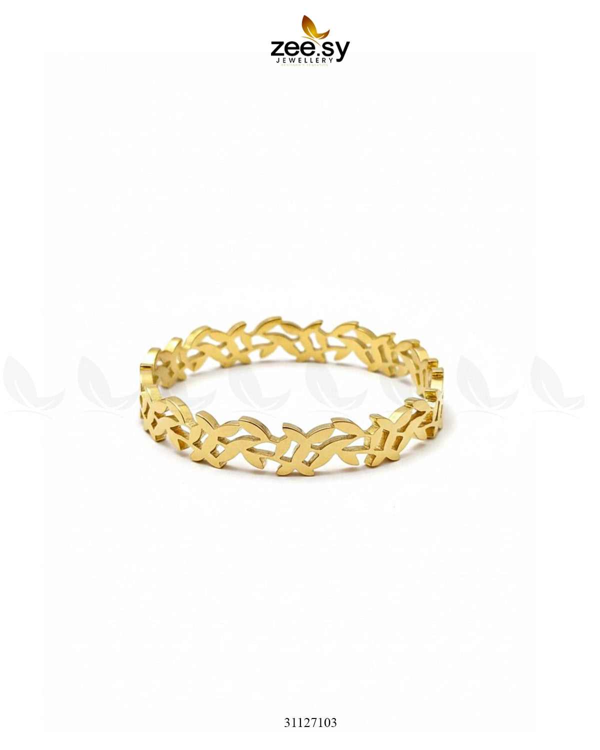 Steeze Leaf Stainless Steel Bracelet - Zeesy Jewellery