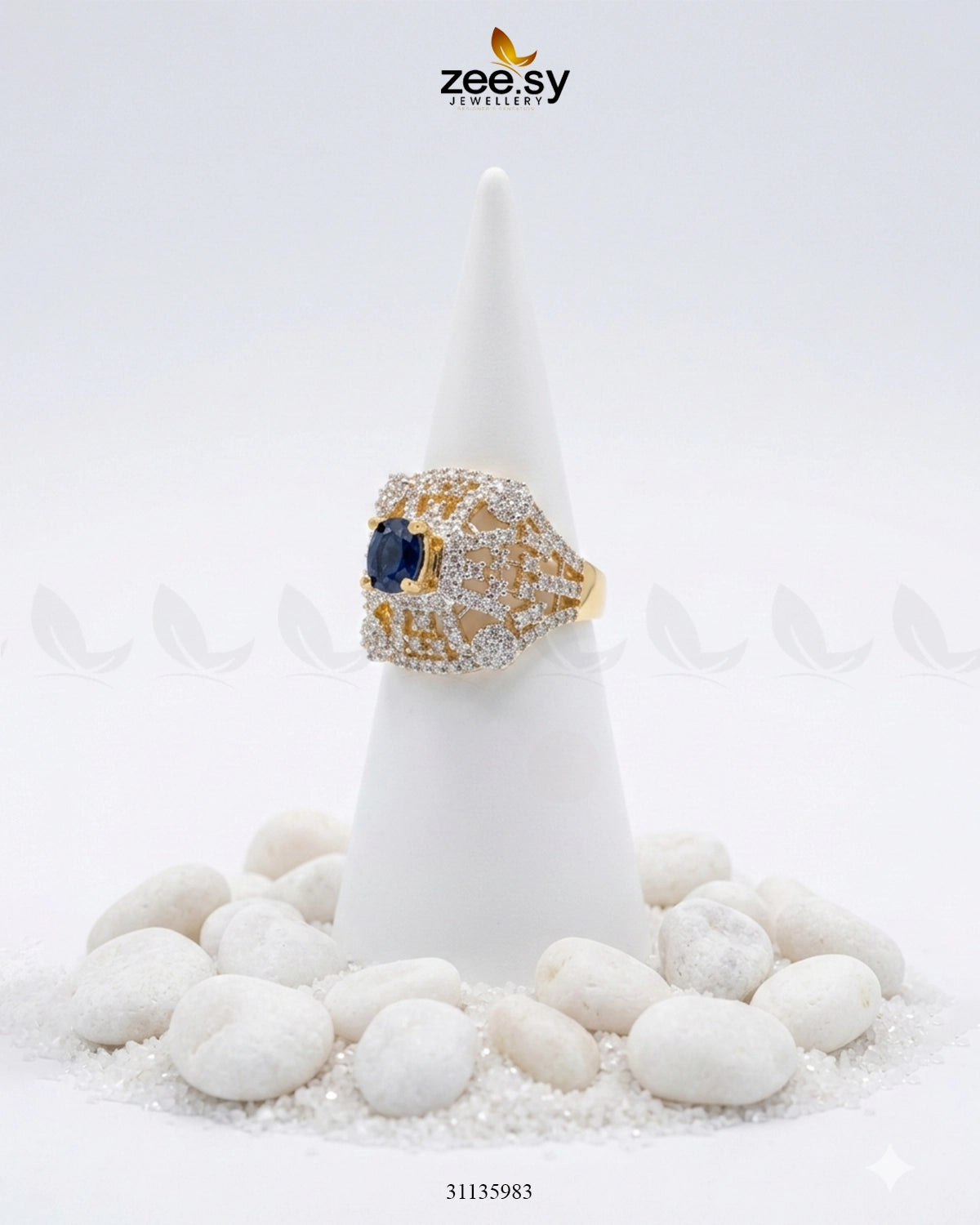 Sterling Bold Cocktail Ring Finger Ring - Zeesy Jewellery Pakistan | Premium Artificial & Imitation Jewellery