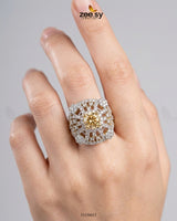 Sterling Bold Cocktail Ring Finger Ring - Zeesy Jewellery Pakistan | Premium Artificial & Imitation Jewellery