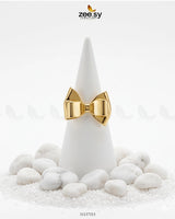 Structural Gilded Droplet Open Ring