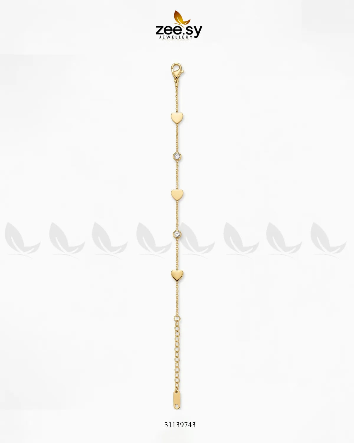 Sweetheart Charm Modern Chain Bracelet