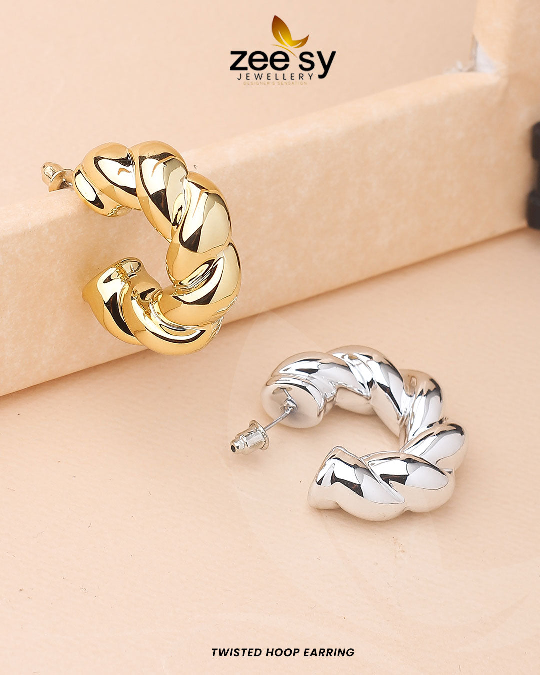 Twisted Hoop Earring