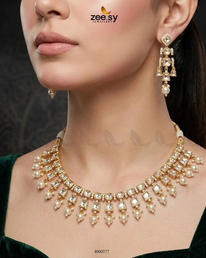 Tara Scalloped Pearl Bridal Set
