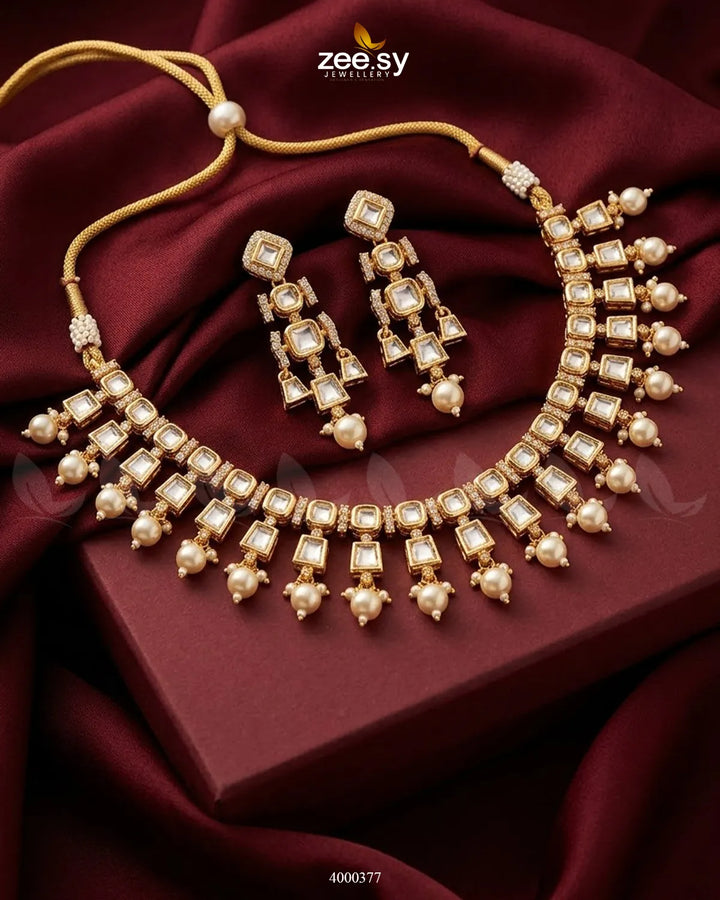 Tara Scalloped Pearl Bridal Set