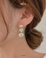 Tatiana Glam Crystal Studs Earrings Earrings - Zeesy Jewellery Pakistan | Premium Artificial & Imitation Jewellery