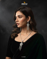 Tonel Oval Gem Wreath Necklace Set - Zeesy Jewellery