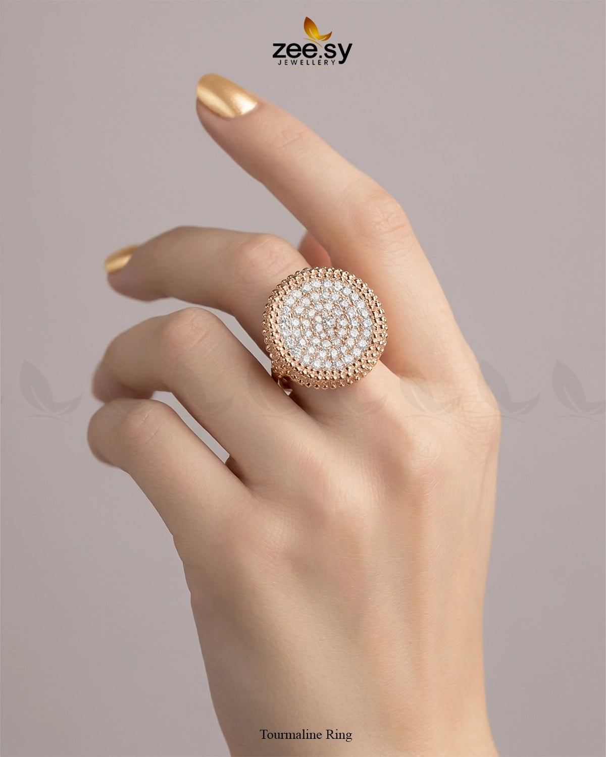 Tourmaline Ring Finger Ring - Zeesy Jewellery Pakistan | Premium Artificial & Imitation Jewellery