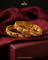 Traditional Antique Cuff Bangles Bangles - Zeesy Jewellery Pakistan | Premium Artificial & Imitation Jewellery
