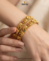 Traditional Antique Cuff Bangles Bangles - Zeesy Jewellery Pakistan | Premium Artificial & Imitation Jewellery