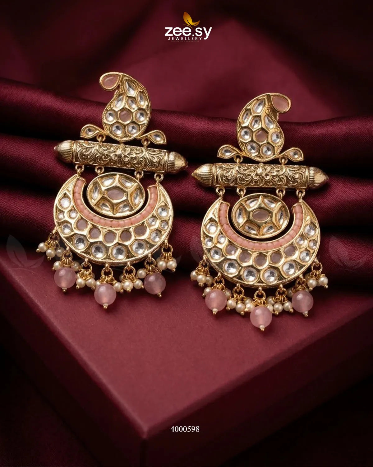 Traditional Pearls Danglers Earrings