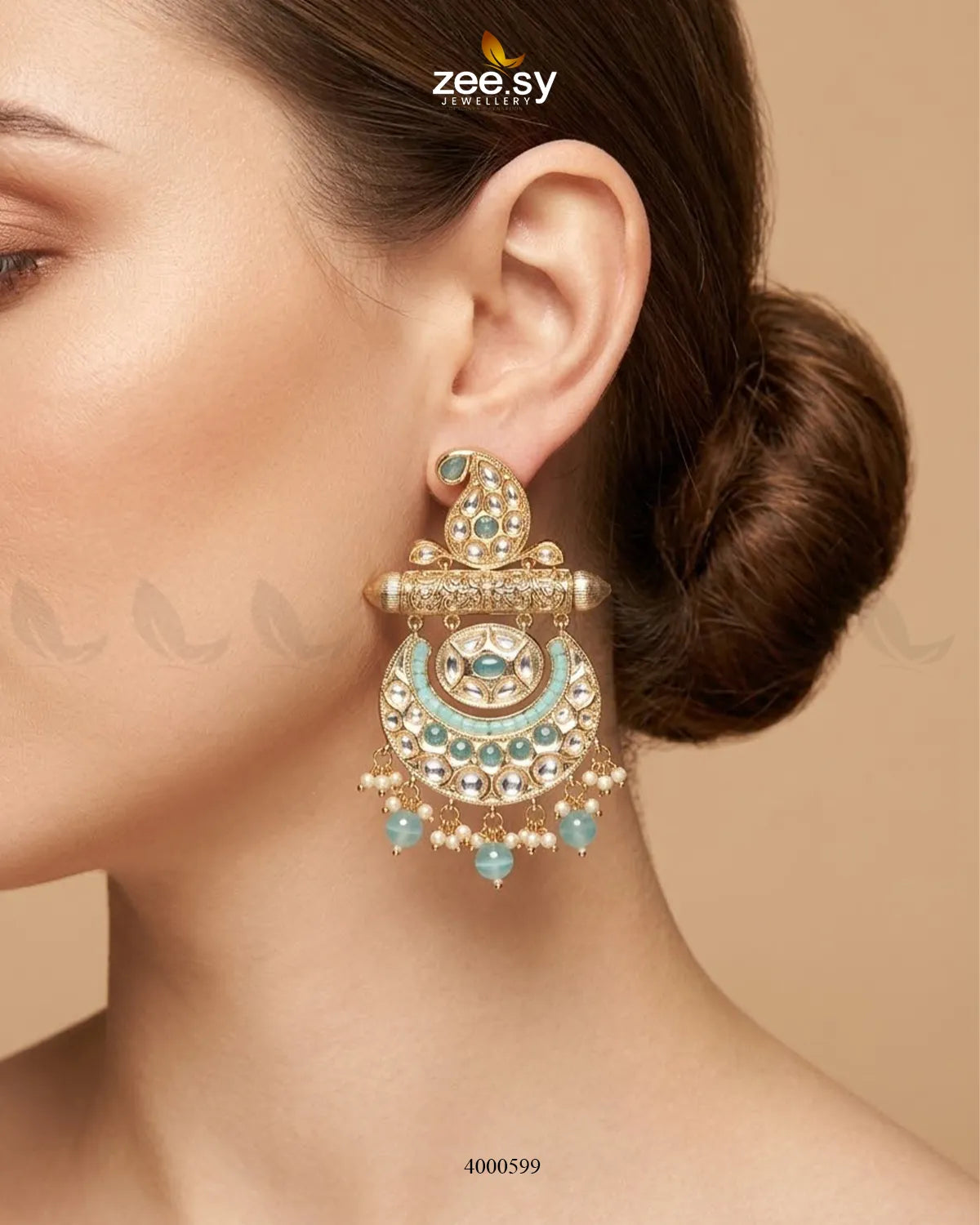 Traditional Pearls Danglers Earrings