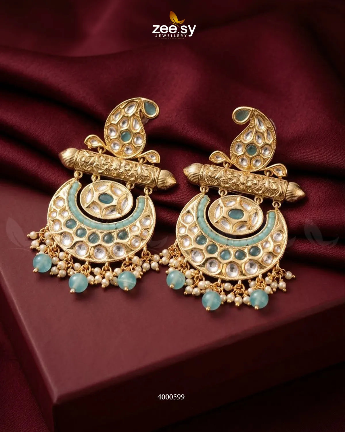 Traditional Pearls Danglers Earrings