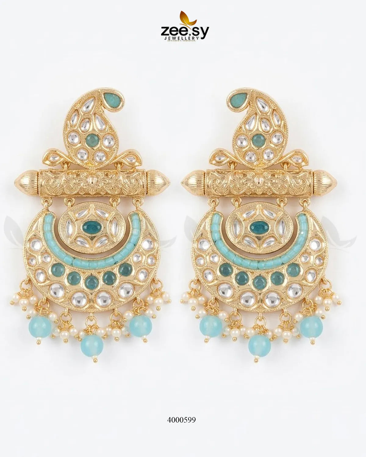Traditional Pearls Danglers Earrings