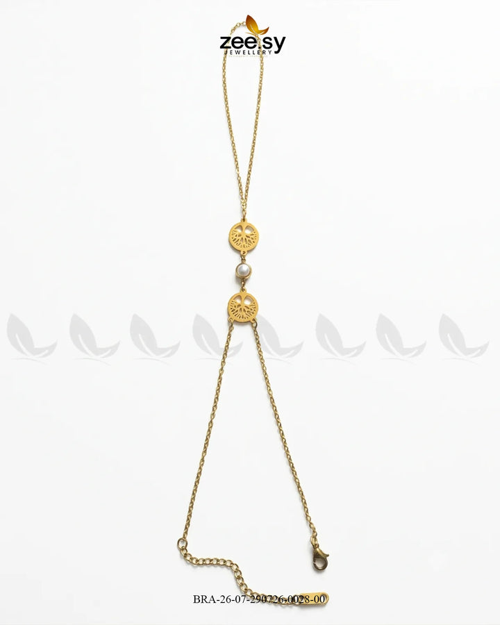 Tree Life Pearl Finger Bracelet