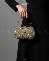 Tropical Azure Butterfly Clutch Bag