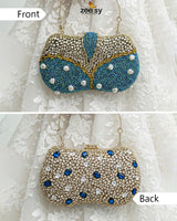 Tropical Azure Butterfly Clutch Bag - Zeesy Jewellery