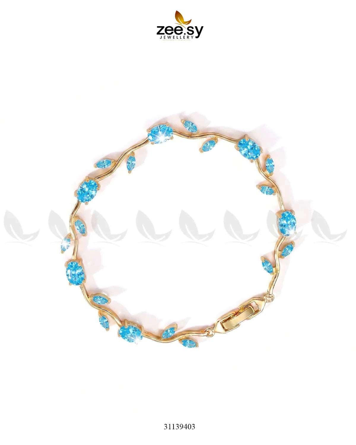 Tulip Cut Stones Floral Bracelet