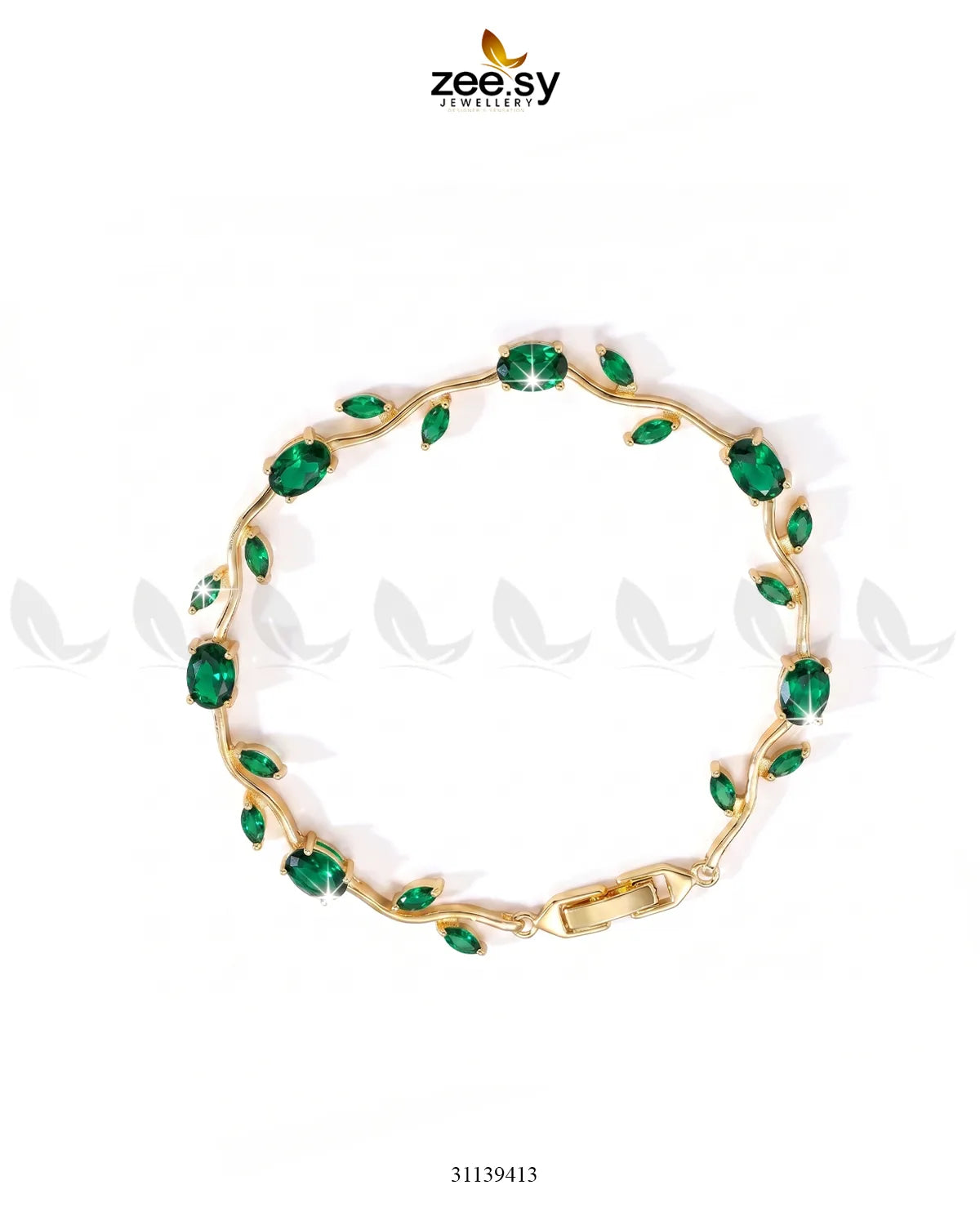 Tulip Cut Stones Floral Bracelet