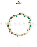 Tulip Cut Stones Floral Bracelet