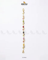 Tulip Cut Stones Floral Bracelet Finger Ring - Zeesy Jewellery Pakistan | Premium Artificial & Imitation Jewellery