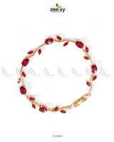 Tulip Cut Stones Floral Bracelet