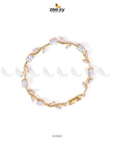 Tulip Cut Stones Floral Bracelet