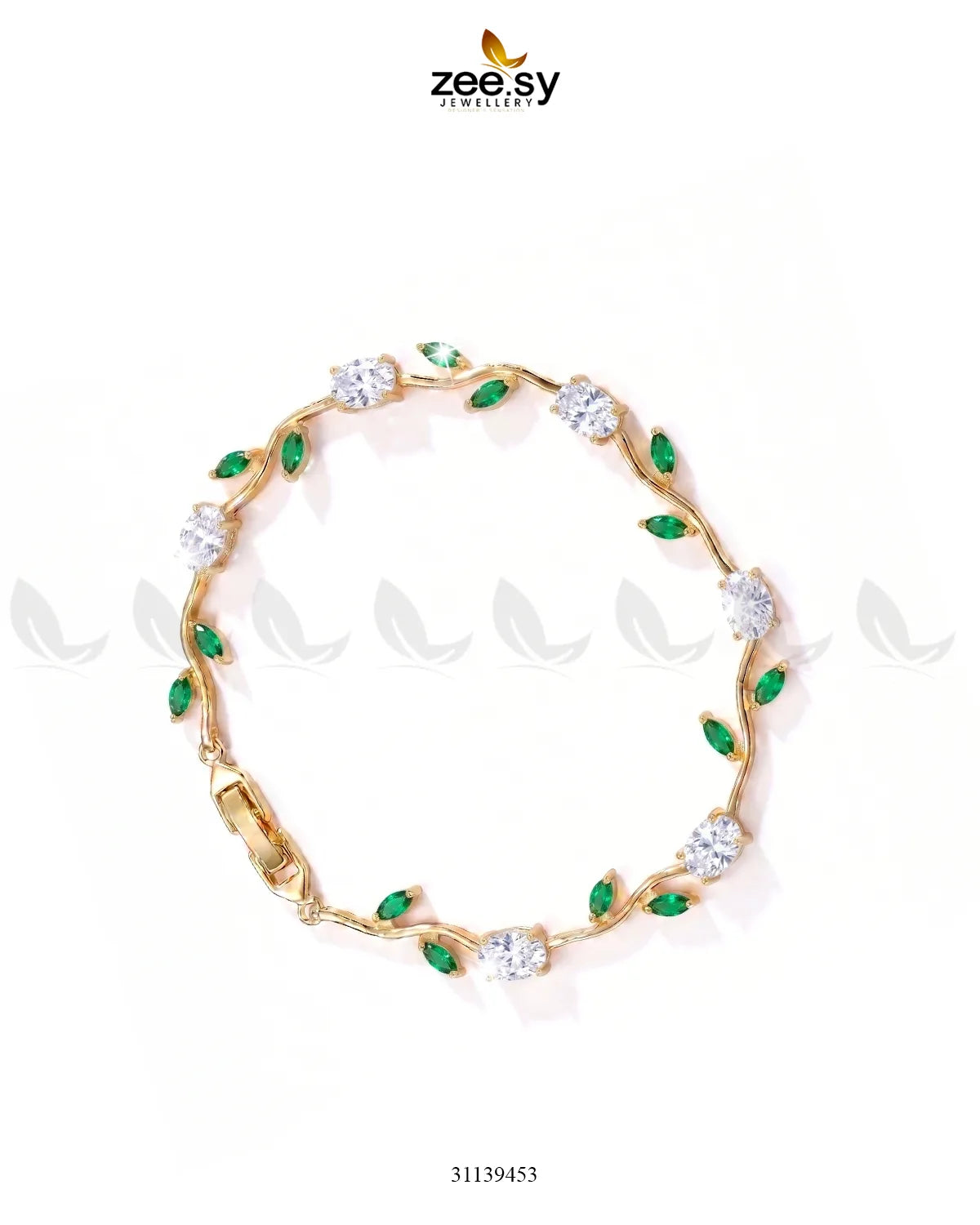 Tulip Cut Stones Floral Bracelet