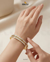 Valentine Zipper Cluster Bracelet